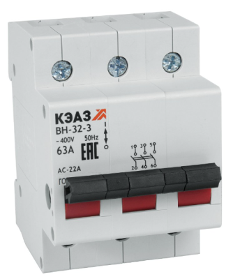 Выключатель нагрузки модульный ВН-32-3100-УХЛЗ- КЭАЗ вн-32-3 фото 1