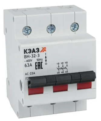 Выключатель нагрузки модульный ВН-32-3100-УХЛЗ- КЭАЗ вн-32-3 фото 1