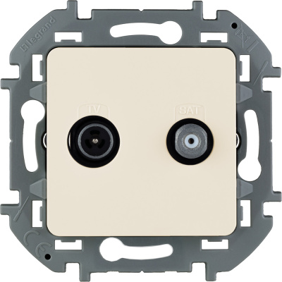 Розетка TV/SAT "звезда" - INSPIRIA - слоновая кость Legrand 673881 фото 1