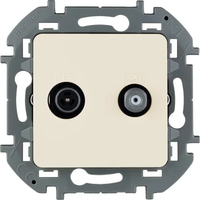 Розетка TV/SAT "звезда" - INSPIRIA - слоновая кость Legrand 673881 фото 1