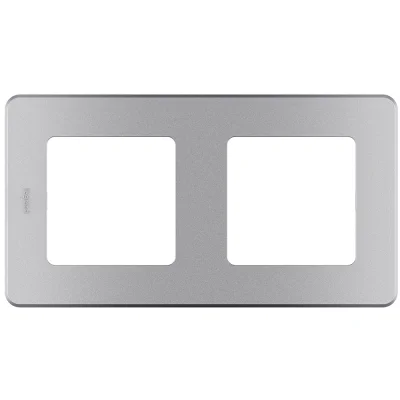 Переключатель модульный двухклавишный - INSPIRIA - 10 AX - 250 В~ - алюминий Legrand 673657 фото 2