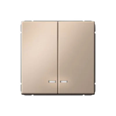 ARTGALLERY 2-клавишный ВЫКЛЮЧАТЕЛЬ с подсветкой, сх.5а, 10АХ, механизм, ПЕСОЧНЫЙ GA Systeme Electric фото 1