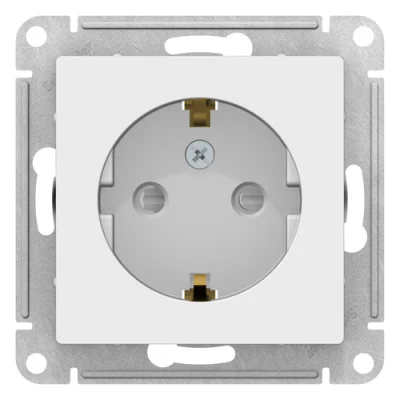ATLASDESIGN РОЗЕТКА с заземлением со шторками, 16А, механизм, ЛОТОС Systeme Electric ATN001345 фото 1