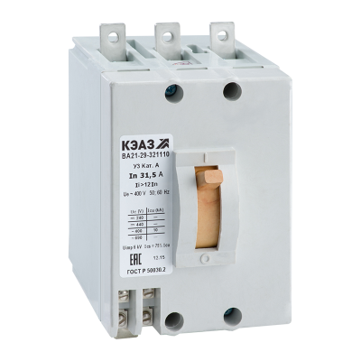 Выключатель автоматический ВА21-29-321110-100А-400АС-УЗ- КЭАЗ 100222 фото 1