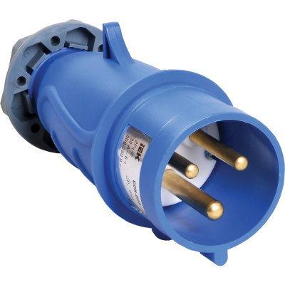 MAGNUM Вилка перенос. ССИ-023 32А-6ч 220В 2P+PE IP44 IEK PSN01-032-3 фото 1