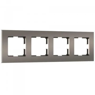 Рамка на 4 поста Slab (бронза матовый) W0042963 Werkel a062816 фото 1