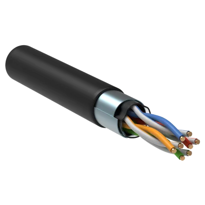 Витая пара F/UTP кат. 5E 4 пары LDPE 1м чер. GENERICA BC3-C5E04-339-305-G фото 1