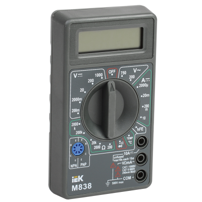 Мультиметр цифровой Universal M838 IEK TMD-2S-838 фото 1