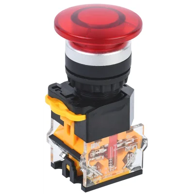 Кнопка D8-11M "Грибок" d=22мм 1з+1р красная IEK BBG30-11M-3-22-K04 фото 1
