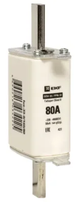 Плавкая вставка ППН-33 160/ 80А габарит 00 PROxima EKF fus-33/160/80 фото 1