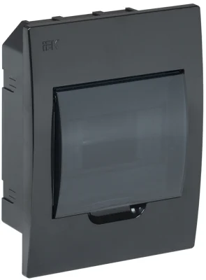 KREPTA 3 Корпус пластиковый ЩРВ-П-6 IP41 черный IEK MKP12-V-06-41-K02 фото 1
