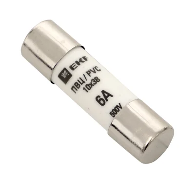 Плавкая вставка цилиндрическая ПВЦ (10х38) 6А EKF pvc-10x38-6 фото 1