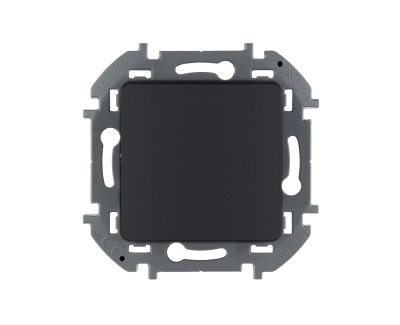 Выключатель без фиксации (кнопка) с Н.О. контактом - INSPIRIA - 6 A - 250 В~ - антрацит 6736 Legrand фото 1