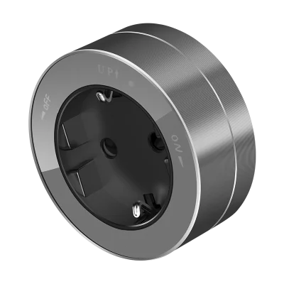 Розетка 2К+З круглая 16А/250В MultiTrack Графит Systeme Electric MTK13001G фото 1