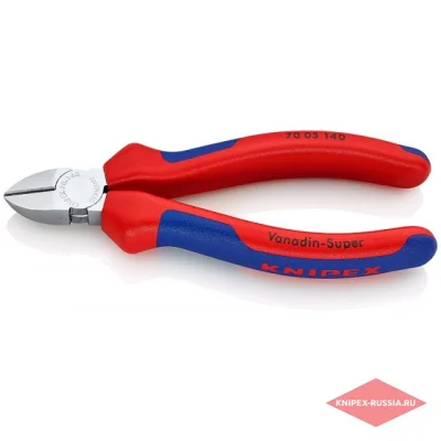 Бокорезы, 140 мм, хром, 2-комп ручки KNIPEX KN-7005140 фото 1