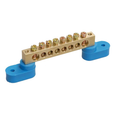 Шина N "ноль" на двух угловых изол ШНИ-8х12-16-У2-С IEK YNN10-812-16C2-K07 фото 1