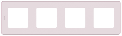Рамка 4 поста - Inspiria - розовый Legrand 673964 фото 1