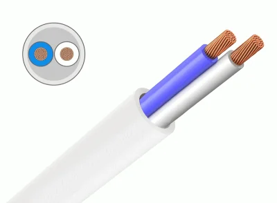 Провод ПВС 2х2,5 белый ГОСТ Лептон EDS002258 фото 1