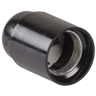 Пкб27-04-К01 Патрон подвесной карболитовый, Е27, черный (50 шт), стикер на изделии, EPK10-04-01- IEK фото 1