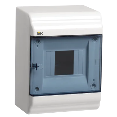 PRIME Корпус пластиковый ЩРН-П-4 белый IP41 IEK MKP82-N-04-41-20 фото 1