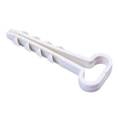 Дюбель-хомут прямоугольный 8х5 белый (100 шт) РосДюбель 15-0451 фото 1