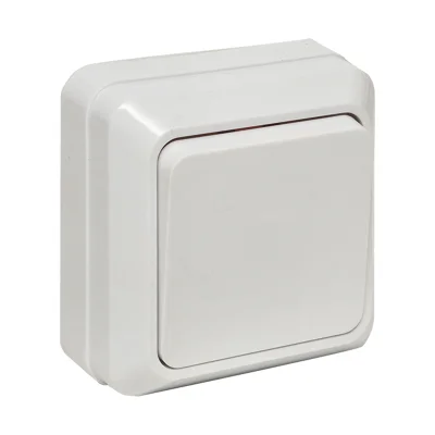 Рим Выключатель 1-клавишный 10А белый EKF ENV10-021-10 фото 1