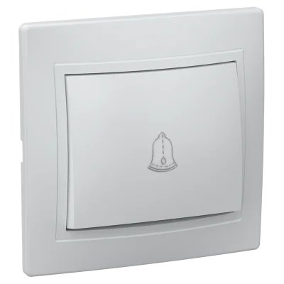 KVARTA Выключ. 1-кл. кноп. 10А ВСк10-1-0-КБ бел. IEK EVK13-K01-10-DM фото 1