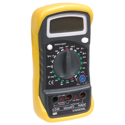 Мультиметр цифровой Master MAS838L IEK TMD-3L-838 фото 1