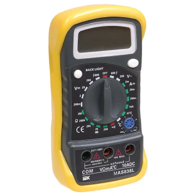 Мультиметр цифровой Master MAS838L IEK TMD-3L-838 фото 1