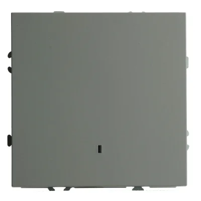 Выключатель СП 1-м с подсв. механизм (платиново-серый) soft touch Эмили RSW10-5101-10 STEKKER 49941 фото 1