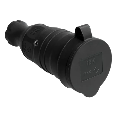 РБп13-1-0м Розетка с защ. кр. переносная ОМЕГА IP44 IEK PKR21-016-2-K02 фото 1