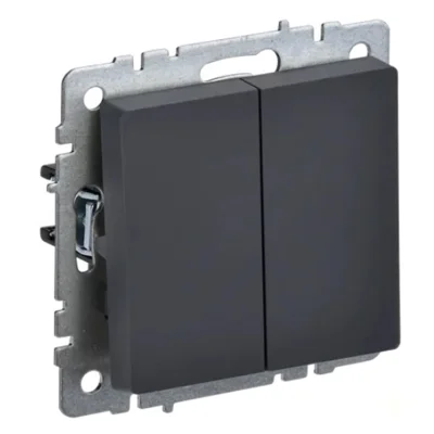 BRITE Выключ. 2-кл. 10А ВС10-2-0-БрГ граф. IEK BR-V20-0-10-K53 фото 1