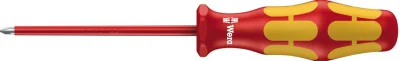 Отвёртка диэлектрическая , VDE, PH 2х100 мм, Wera WE-006154 фото 1