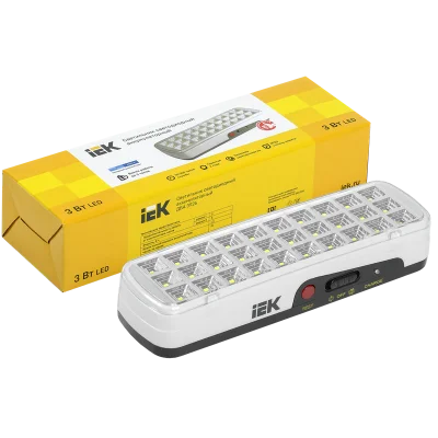 Светильник ДБА 3926 аккумулятор 3ч 3Вт IEK LDBA0-3926-30-K01 фото 1