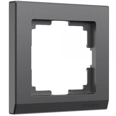 Рамка на 1 пост Stark (графит матовый) W0011864 Werkel a063115 фото 1