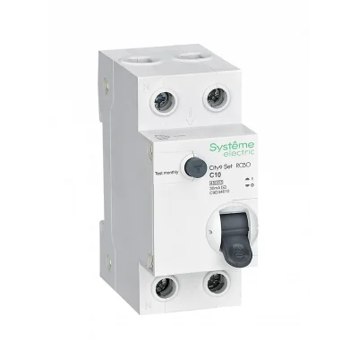 City9 Set Авт. выкл. диф. тока (АВДТ) 1P+N С 10А 4.5kA 30мА Тип-AС 230В Systeme Electric C9D34610 фото 1
