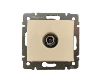 Розетка СП ТВ звезда 1,5дБ механизм (слон. кость) Valena Legrand 774329 фото 1