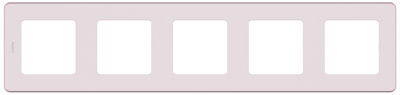 Рамка 5 постов - Inspiria - розовый Legrand 673974 фото 1