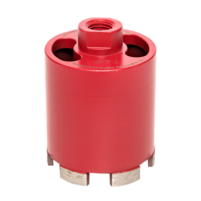 Коронка алмазная для дрелей с микроударом (верхнее пылеудаление) DCH-72MHS Micro Hit Laser M16 P EKF фото 1