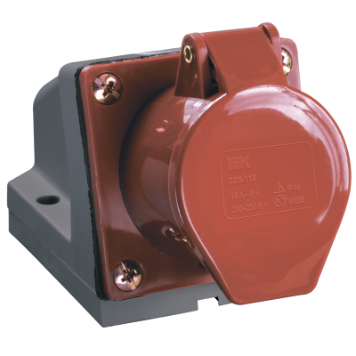 Розетка стац. ССИ-125 32А-6ч 380В 3P+PE+N IP44 IEK PSR12-032-5 фото 1