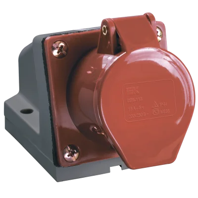 Розетка стац. ССИ-125 32А-6ч 380В 3P+PE+N IP44 IEK PSR12-032-5 фото 1