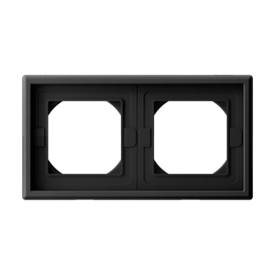 ARTGALLERY 2-постовая РАМКА IP44, КАРБОН Systeme Electric GAL441002 фото 1