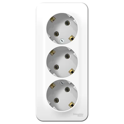 BLANCA О/У РОЗЕТКА 3-я с заземлением без шторок ИЗОЛ.ПЛ 16А, 250В, БЕЛЫЙ BLNRA01031 Systeme Electric фото 1