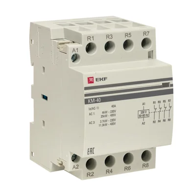 Контактор модульный КМ 40А 4NC (3 мод.) PROxima EKF km-3-40-04 фото 1