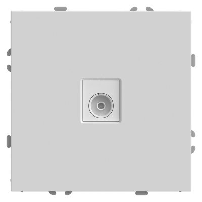 Розетка СП TV механизм (белый фарфор) soft touch Эмили RST00-5108-01 STEKKER 49875 фото 1