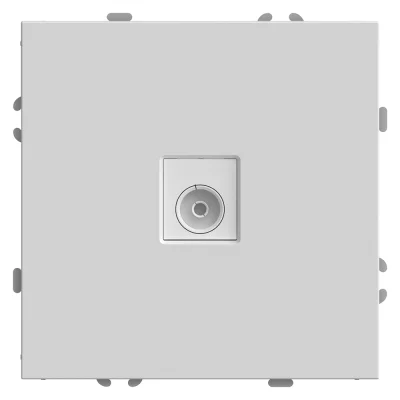 Розетка СП TV механизм (белый фарфор) soft touch Эмили RST00-5108-01 STEKKER 49875 фото 1