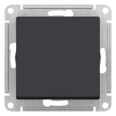 Переключатель IP44 1-клавишный AQUA, скрытый монтаж, карбон Systeme Electric ATN441061 фото 1