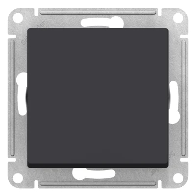 Переключатель IP44 1-клавишный AQUA, скрытый монтаж, карбон Systeme Electric ATN441061 фото 1