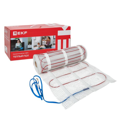 Теплый пол (мат нагревательный) "Уют" 10 кв.м. 1500 Вт EKF nm2-1500-10 фото 1