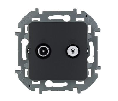 Розетка TV/SAT "звезда" - INSPIRIA - антрацит Legrand 673883 фото 1